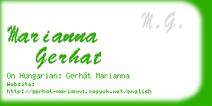 marianna gerhat business card