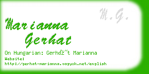 marianna gerhat business card